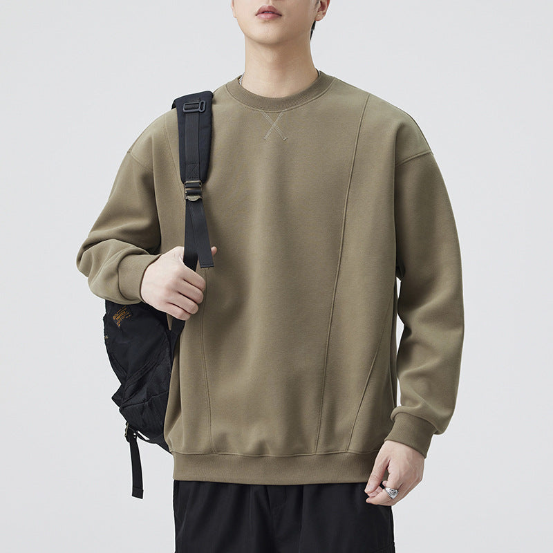 Men's Retro Long Sleeve Round Neck Sweatshirt