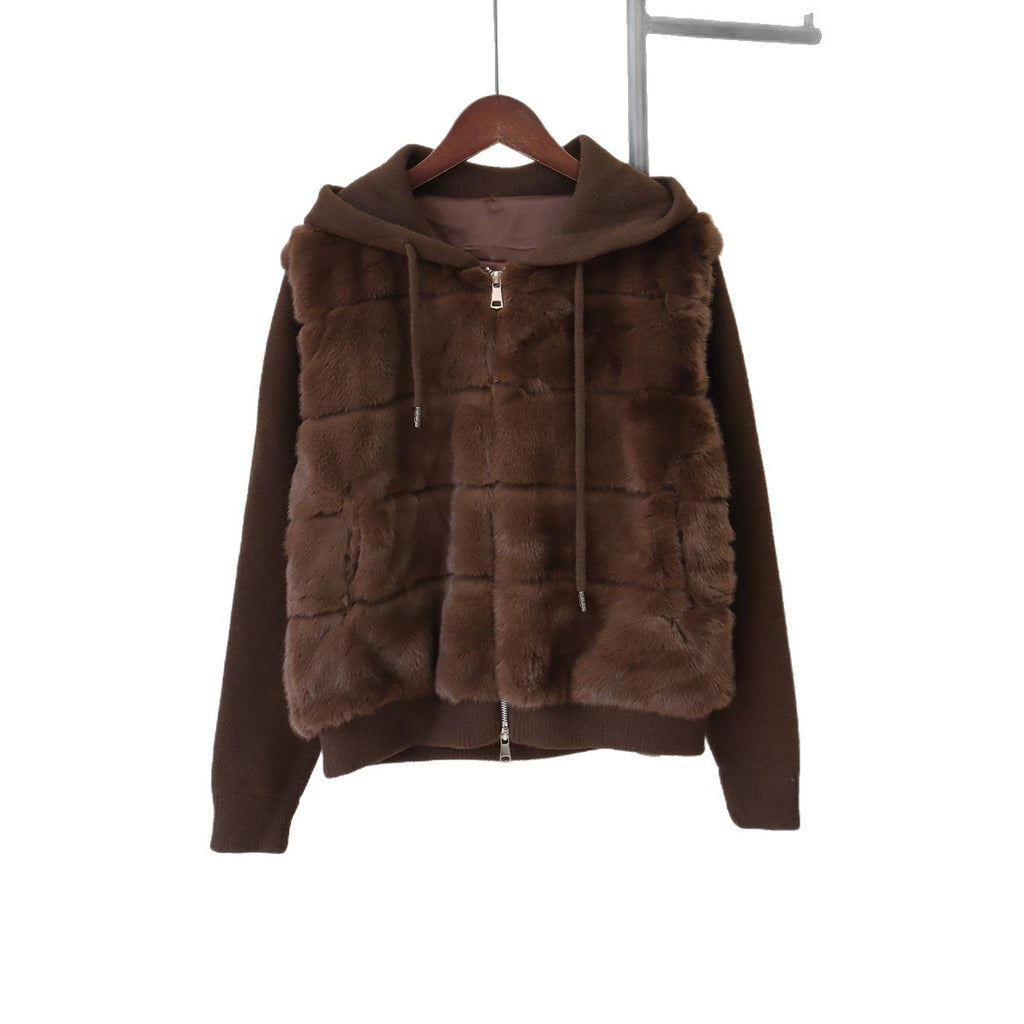 Hooded double zipper Jacket