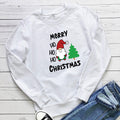 Letter Santa Claus print hoodie
