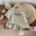 Child Outfit Summer Casual Comfortable Printed Letter Sibling Set for Boys and Girls