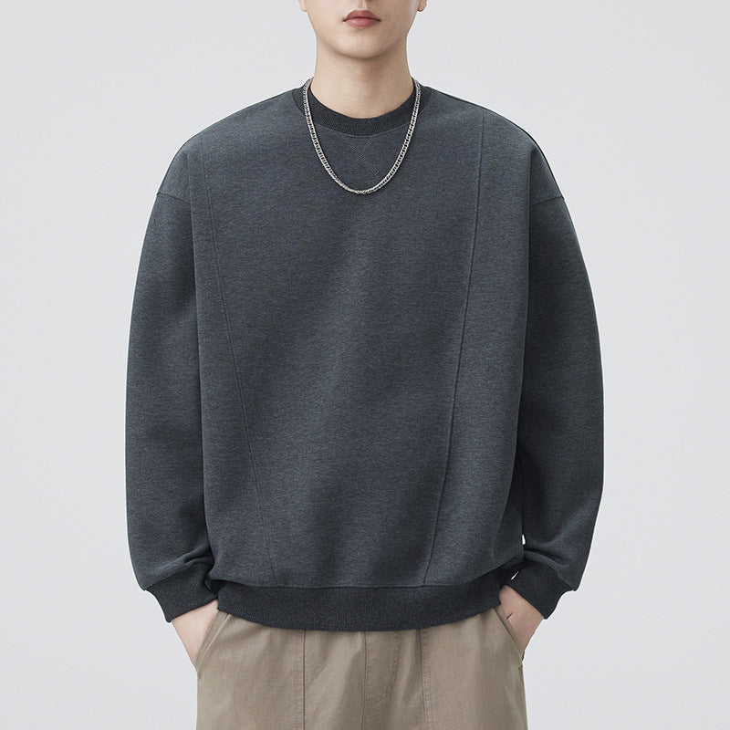 Men's Retro Long Sleeve Round Neck Sweatshirt