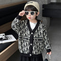 Boys' Casual Knit Cardigan Sweater Jacket