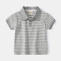 Short Sleeve Polo Shirt for Boys Turn-Down Collar T-Shirt