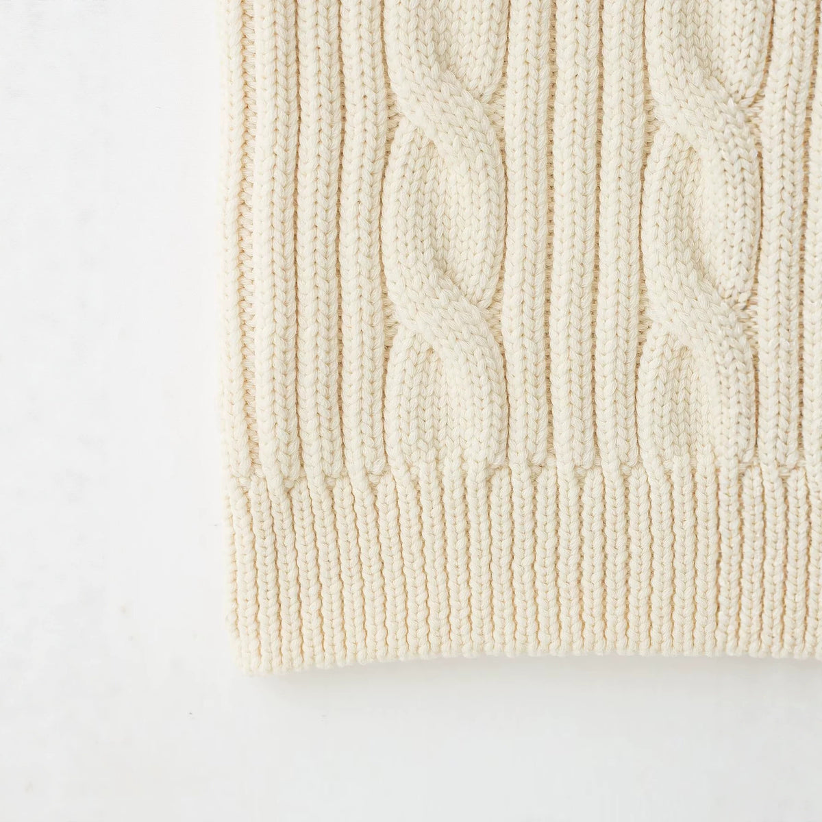 Casual slim fit hollow twisted rope knitted sweater top for women