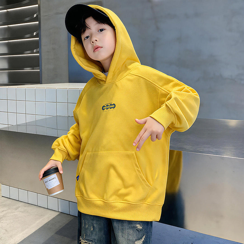 Boys Autumn Casual Long Sleeve Hooded Sweatshirt