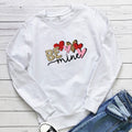 Colorful printed long sleeved hoodie