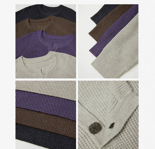 Slim fit long sleeved sweater
