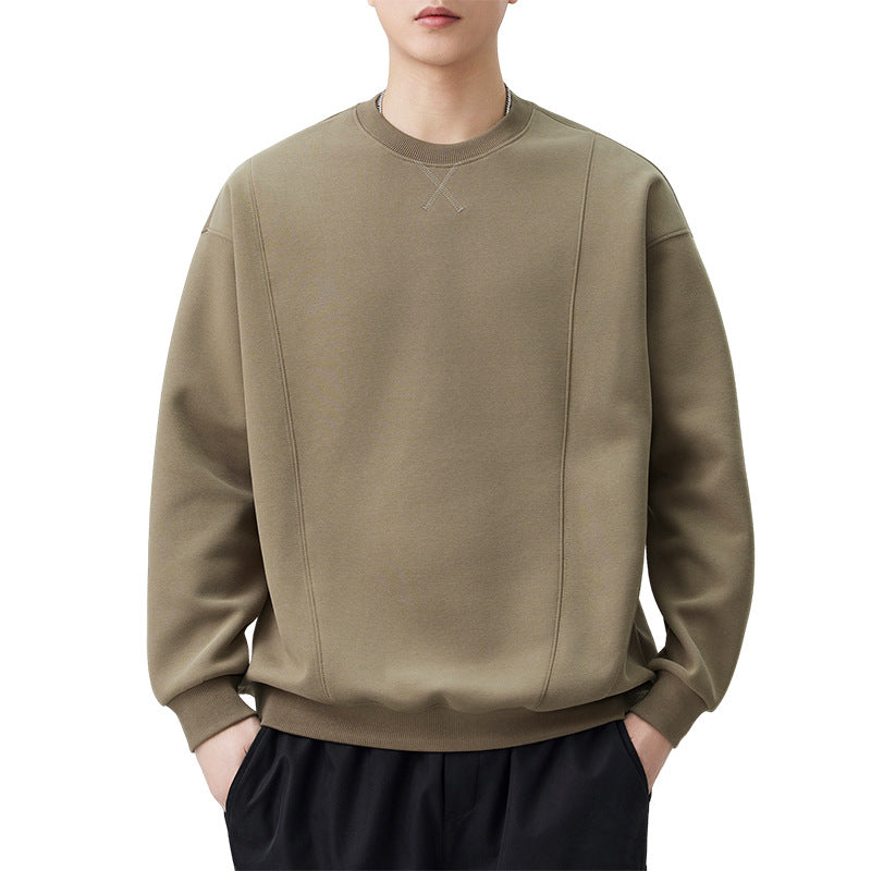 Men's Retro Long Sleeve Round Neck Sweatshirt
