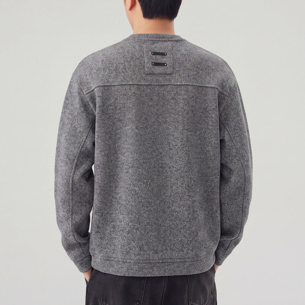 Heavyweight Pullover Sweatshirt Men Casual Versatile Top