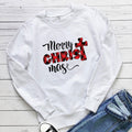 Alphabet plaid printed hoodie