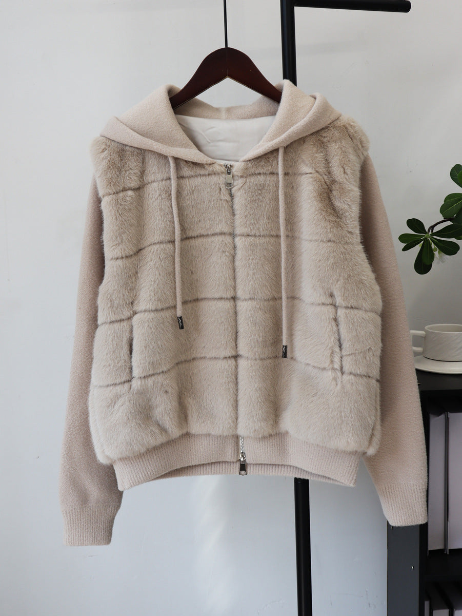 Hooded double zipper Jacket