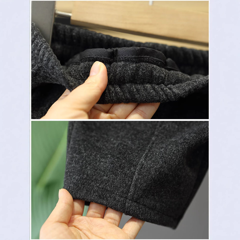 Boys Kids Casual Sport Pants Spring Autumn Long Black Trousers
