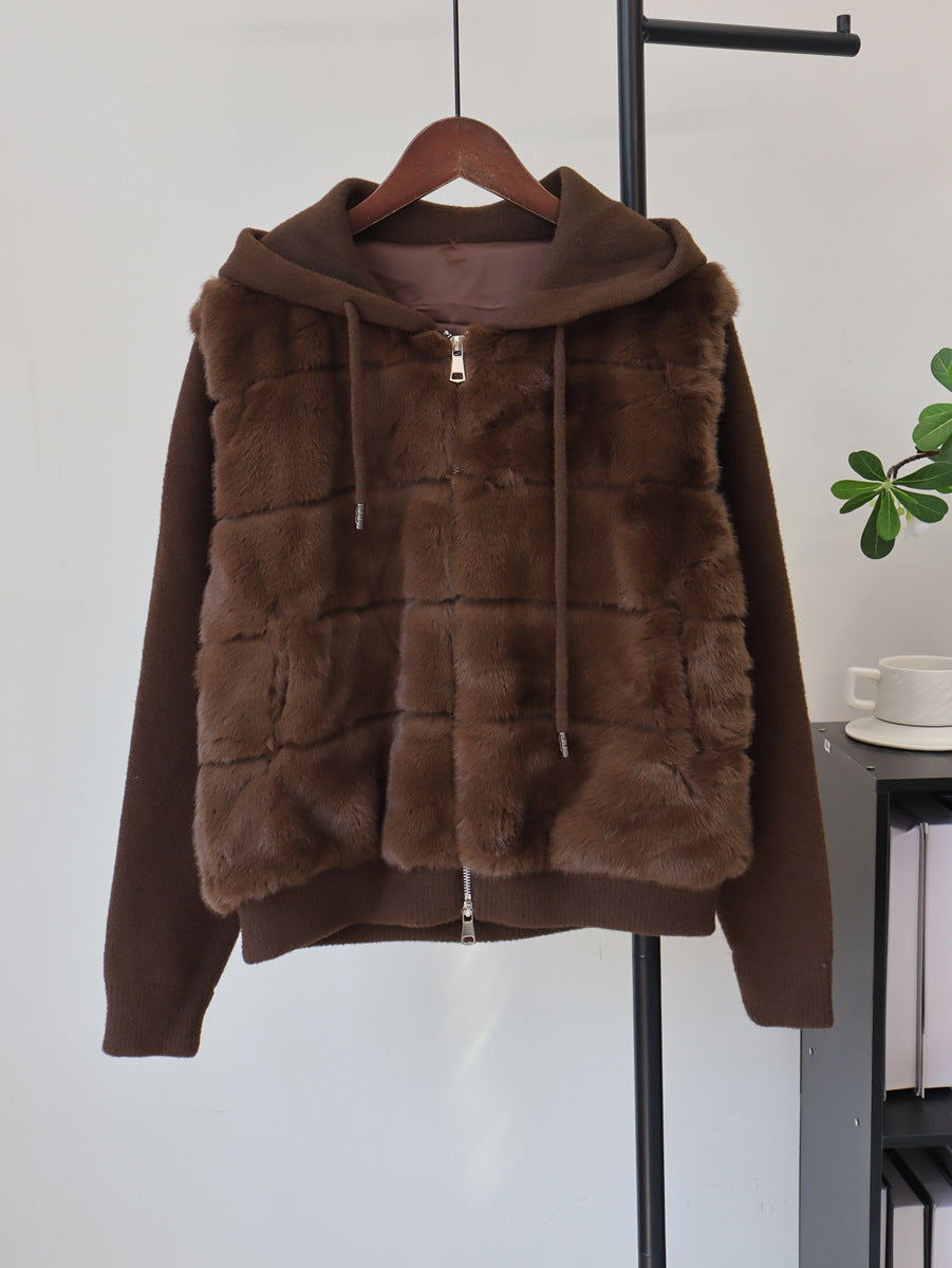 Hooded double zipper Jacket