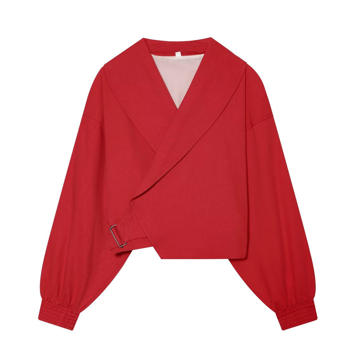 Flip collar casual commuting short jacket