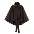 Short coat with belt jacket