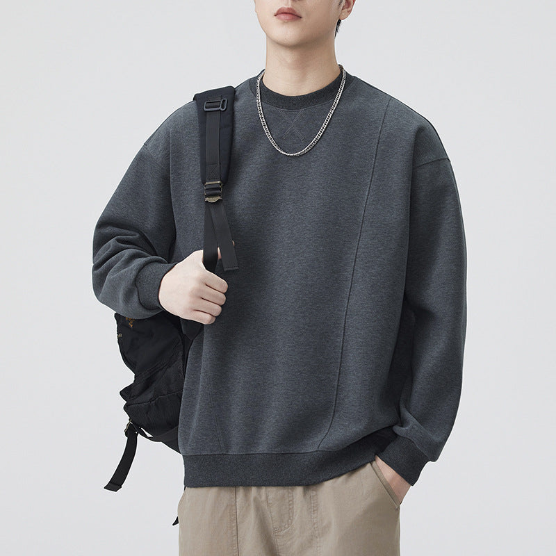 Men's Retro Long Sleeve Round Neck Sweatshirt