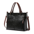 European and American fashion shoulder bag for women large capacity retro women's tote bag simple diagonal cross bag