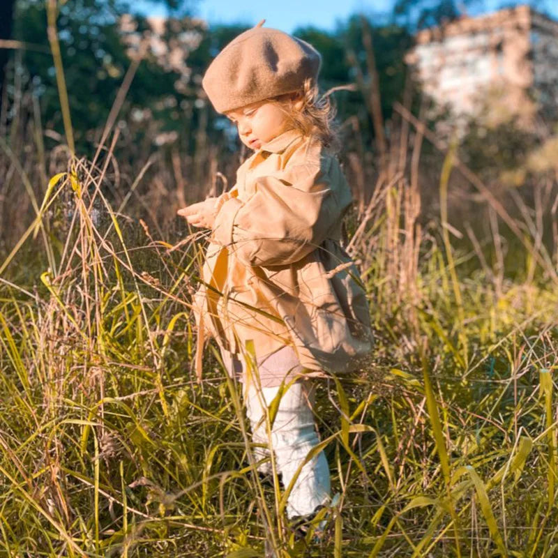 Fashion Baby Trench Coat Cotton Autumn Spring Baby Girl Clothes Kids Jackets for Girls Coats Infant Outerwears Clothing