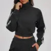 High Quality Color-Block Sweatshirt Jacket Collar Windproof Zipper Pocket Thick Outdoor Sports Cycling Jackets for Women's