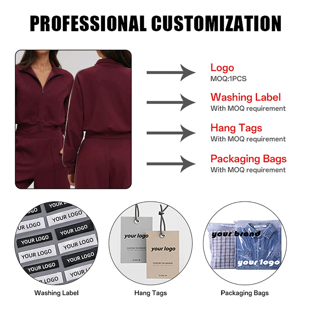 High Quality Color-Block Sweatshirt Jacket Collar Windproof Zipper Pocket Thick Outdoor Sports Cycling Jackets for Women's