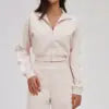 High Quality Color-Block Sweatshirt Jacket Collar Windproof Zipper Pocket Thick Outdoor Sports Cycling Jackets for Women's