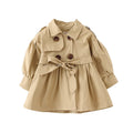 Fashion Baby Trench Coat Cotton Autumn Spring Baby Girl Clothes Kids Jackets for Girls Coats Infant Outerwears Clothing