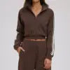 High Quality Color-Block Sweatshirt Jacket Collar Windproof Zipper Pocket Thick Outdoor Sports Cycling Jackets for Women's