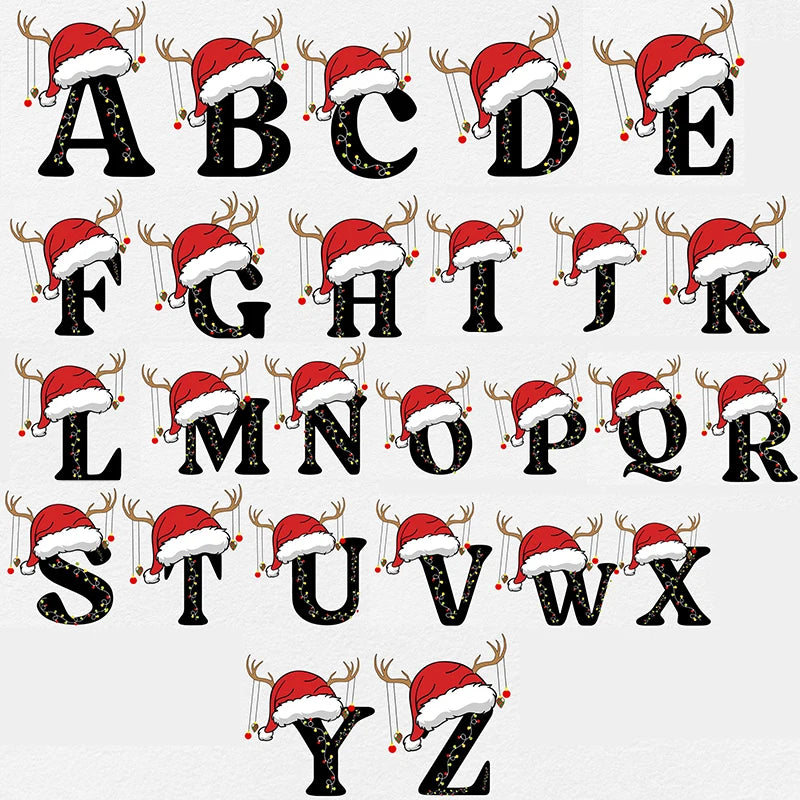 Custom Family Christmas Sweatshirt Personalised Family Matching Name & Initial Christmas Clothes Xmas Holiday Sweater