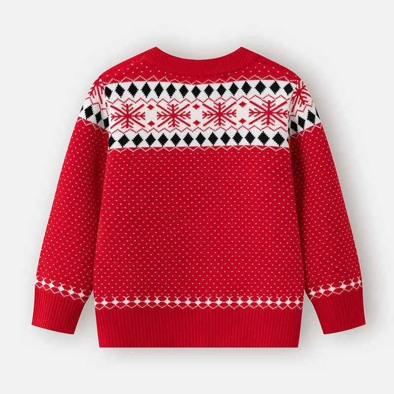 Winter Christmas Matching Sweaters for Parent-Child 2026 New Children's Father Mother Cartoon Family Knit Pullover Jumper