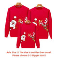 Women Men Baby Kid Winter Sweaters Christmas Family Matching Outfits Xmas T Shirt Deer Sweatshirt Father Mom Daughter Son Tops