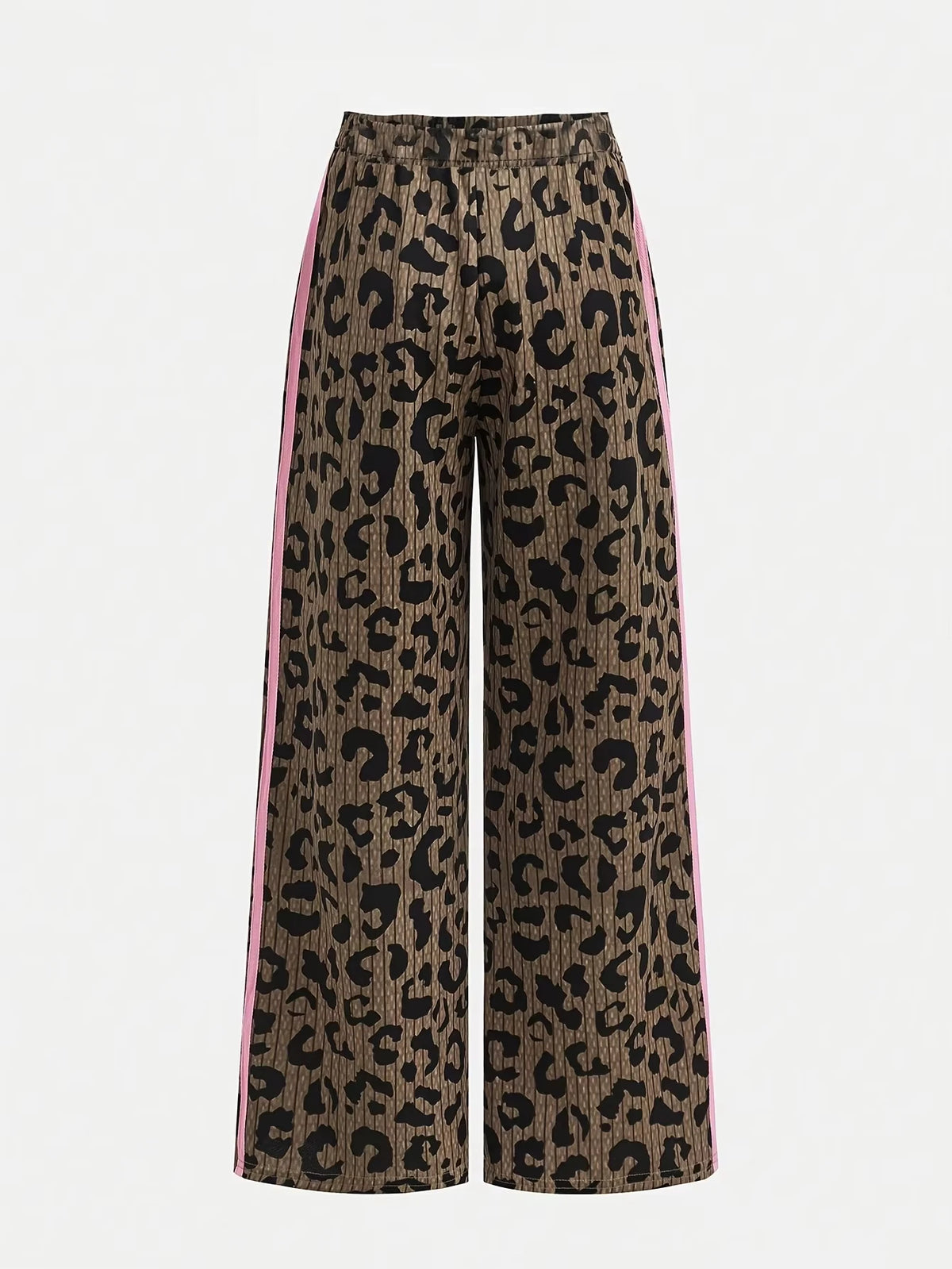 Men Women Unisex 3D Leopard Striped Printed Quick Dry Hip Hop Trousers, Retro Street Sport Pants, Loose Straight Jogger Pants