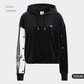 Adidas official genuine Three Stripes, women's side-button sport hoodie IC8140