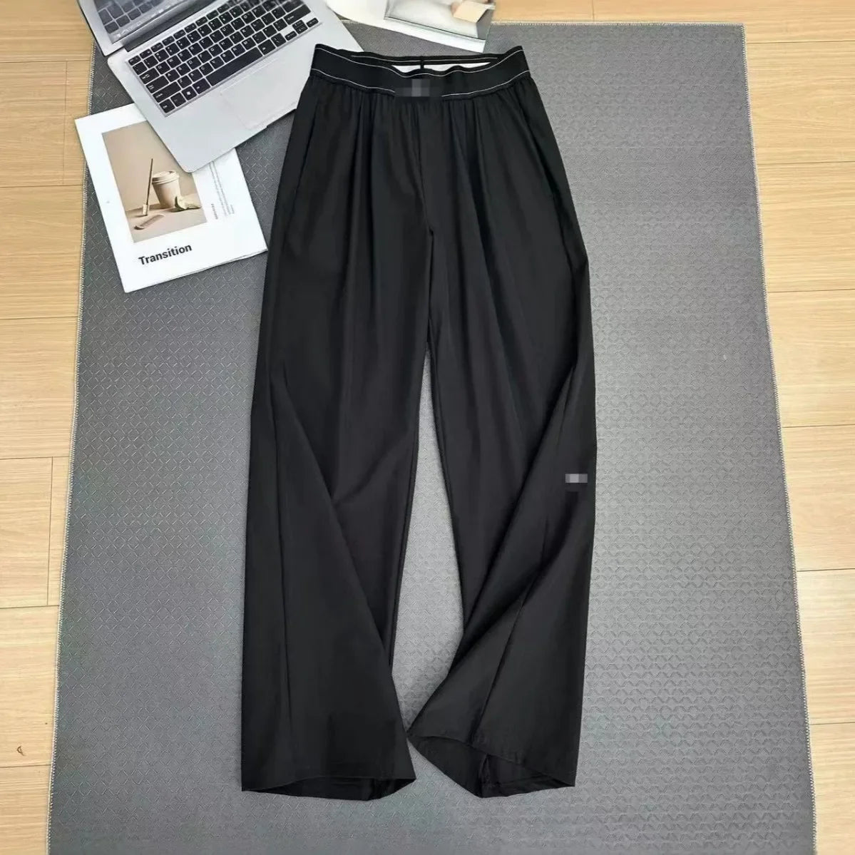Summer High Waisted Casual Loose and Versatile Sports yoga Pants 2026 Summer Fitness Pants, Women's Breathable Wide Leg Sports P
