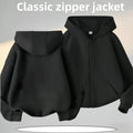 2026 Children's Zipper Style Hooded Sweatshirt for Boys, Girls' Casual Shirt, New Fall/Winter Coat, Spring/Autumn Jacket