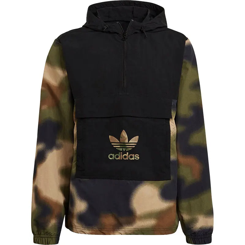 Adidas Originals Men's Half-Zip Hooded Windbreaker GN1875