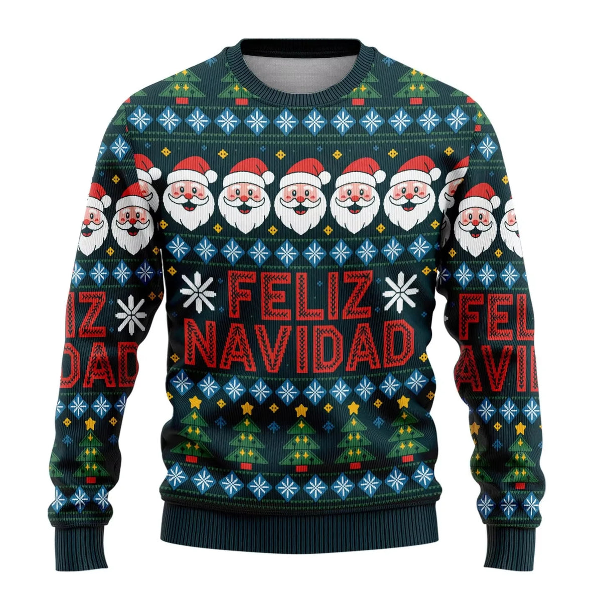 2026 Men's and Women's Ugly Christmas Sweater, Funny Costume, Mixed Spandex Unisex Christmas Sweater