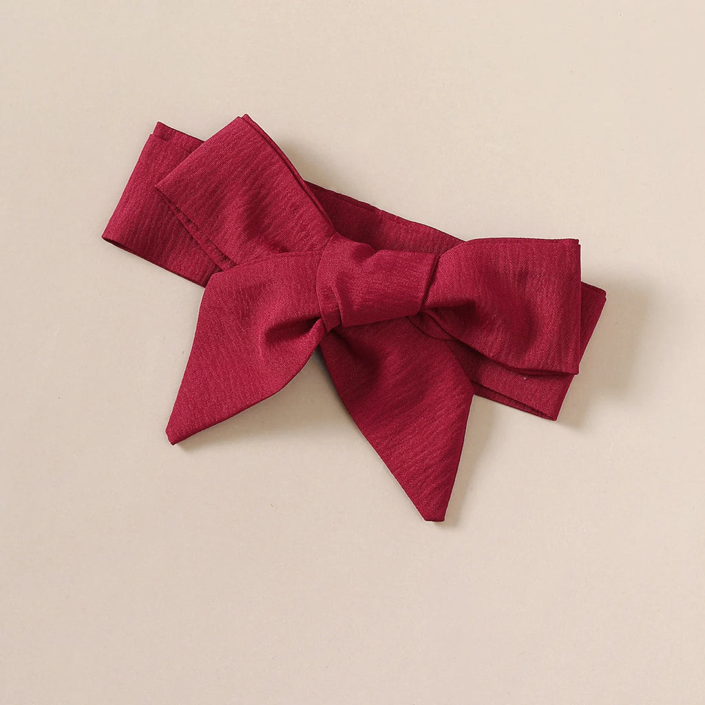 Baby Girl Autumn Dress Ruffled Edges and Bow, Long-Sleeved Dress+Headband for 0-18 Months Cute Baby Girl Holiday Party Costume
