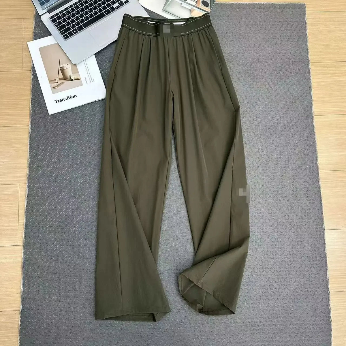 Summer High Waisted Casual Loose and Versatile Sports yoga Pants 2026 Summer Fitness Pants, Women's Breathable Wide Leg Sports P