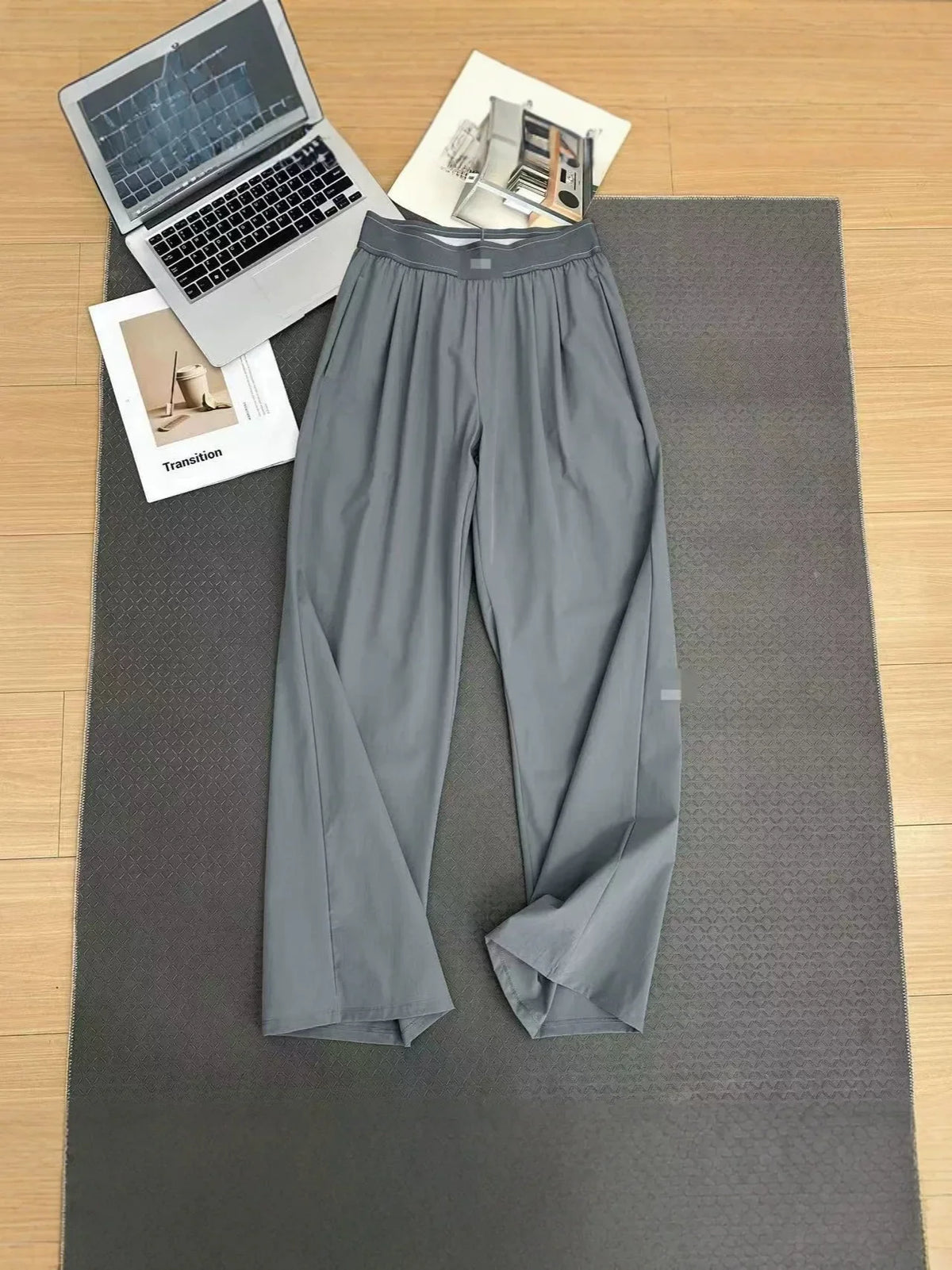 Summer High Waisted Casual Loose and Versatile Sports yoga Pants 2026 Summer Fitness Pants, Women's Breathable Wide Leg Sports P