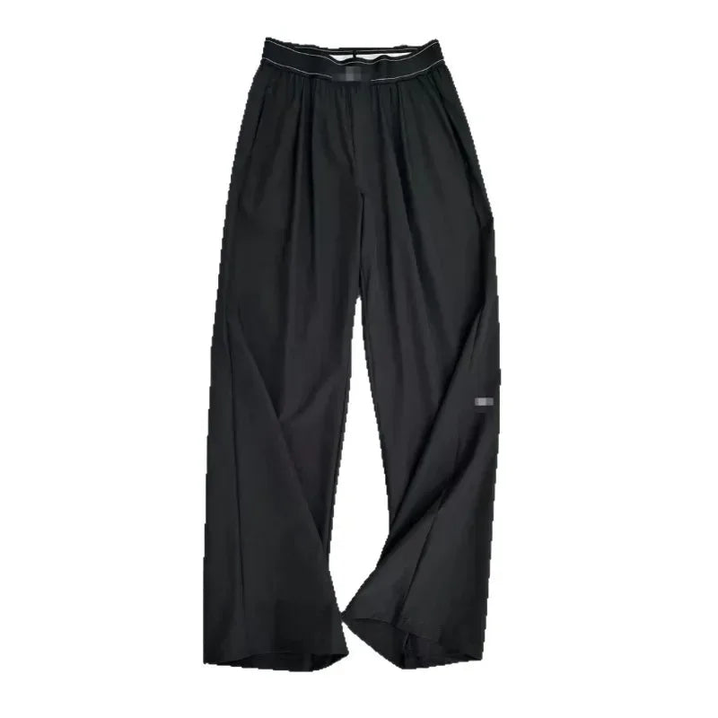 Summer High Waisted Casual Loose and Versatile Sports yoga Pants 2026 Summer Fitness Pants, Women's Breathable Wide Leg Sports P