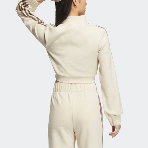 Adidas genuine Trefoil New Women's Breathable Sports Stand Collar Jacket IP3005