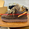 Lowmel Sneakers 2026 New Winter Warm Wool Women's Boots Fashionable Flat Bottom Genuine Leather and Fur Snow Boots